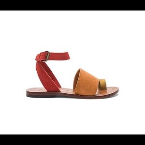 Free people - Torrence Flat Sandal in Burnt Orange